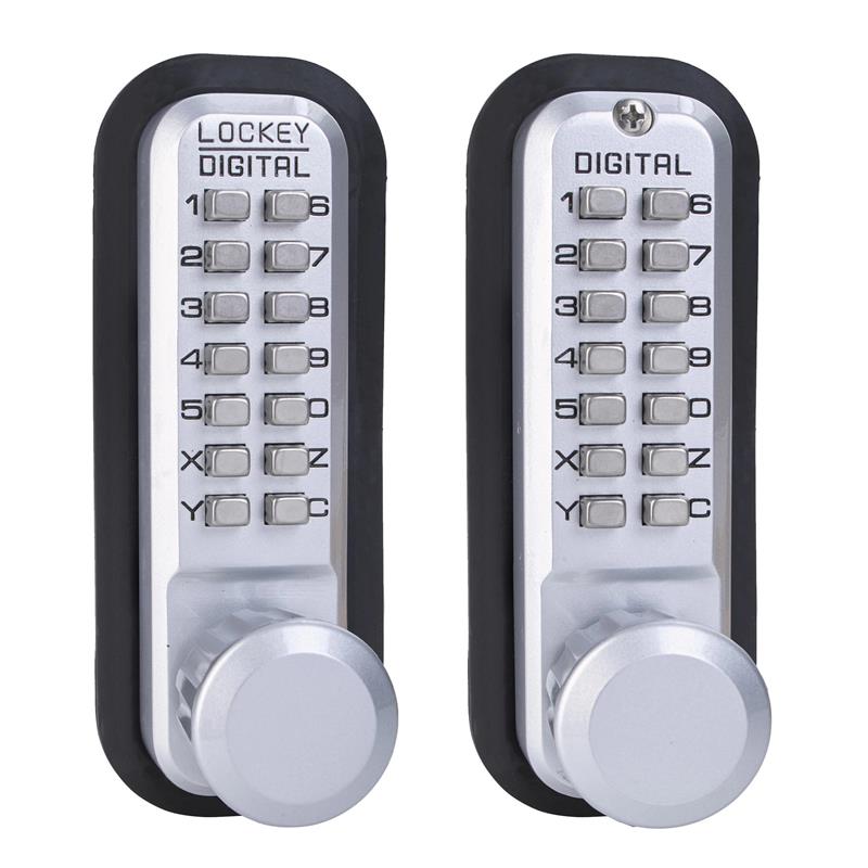 Lockey 2830DC-MG Keyless Mechanical Double Sided Digital Spring Latch Knob Lock Marine Grade
