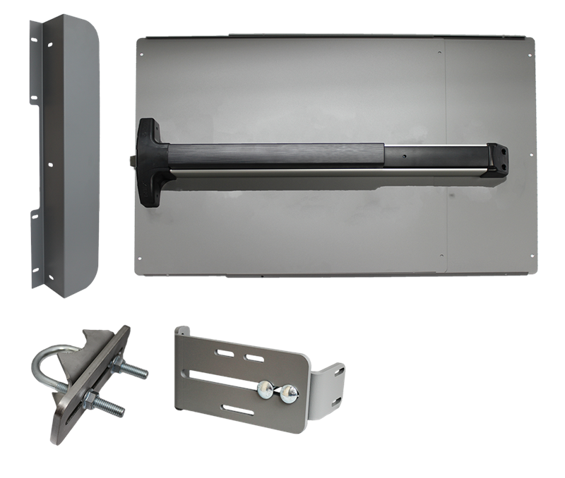 Lockey ED-42 EDGE Value Panic Shield Kit With Detex V-40 Panic Bar