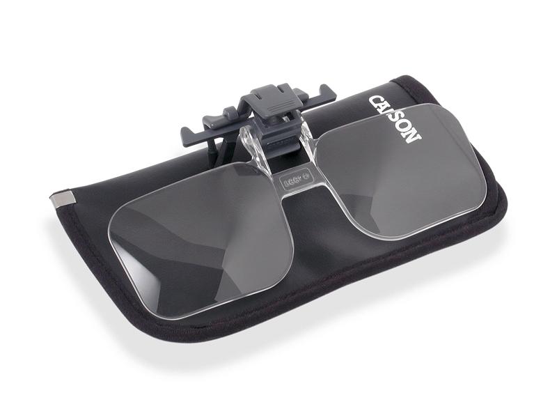 Carson OD-14 Clip & Flip For Eyeglasses 2X