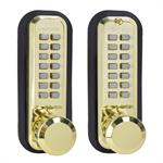 Lockey 2830DC Keyless Double Sided Mechanical Digital Spring Latch Knob Lock