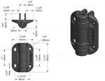 LockeyUSA SUMO SSC Adjustable Self-Closing SafeClose Gate Hinges
